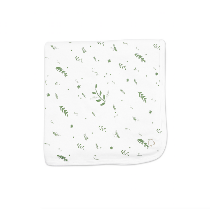 Green Leaves Baby Blanket